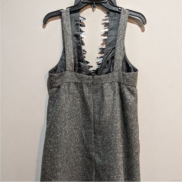 ANNA SUI Tweed Boucle Apron Halter Dress Medium - Picture 4 of 7